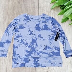 RUNWAY STITCH FIX NWT Lightweight Hoodie size Large 12/14 purple tie dye